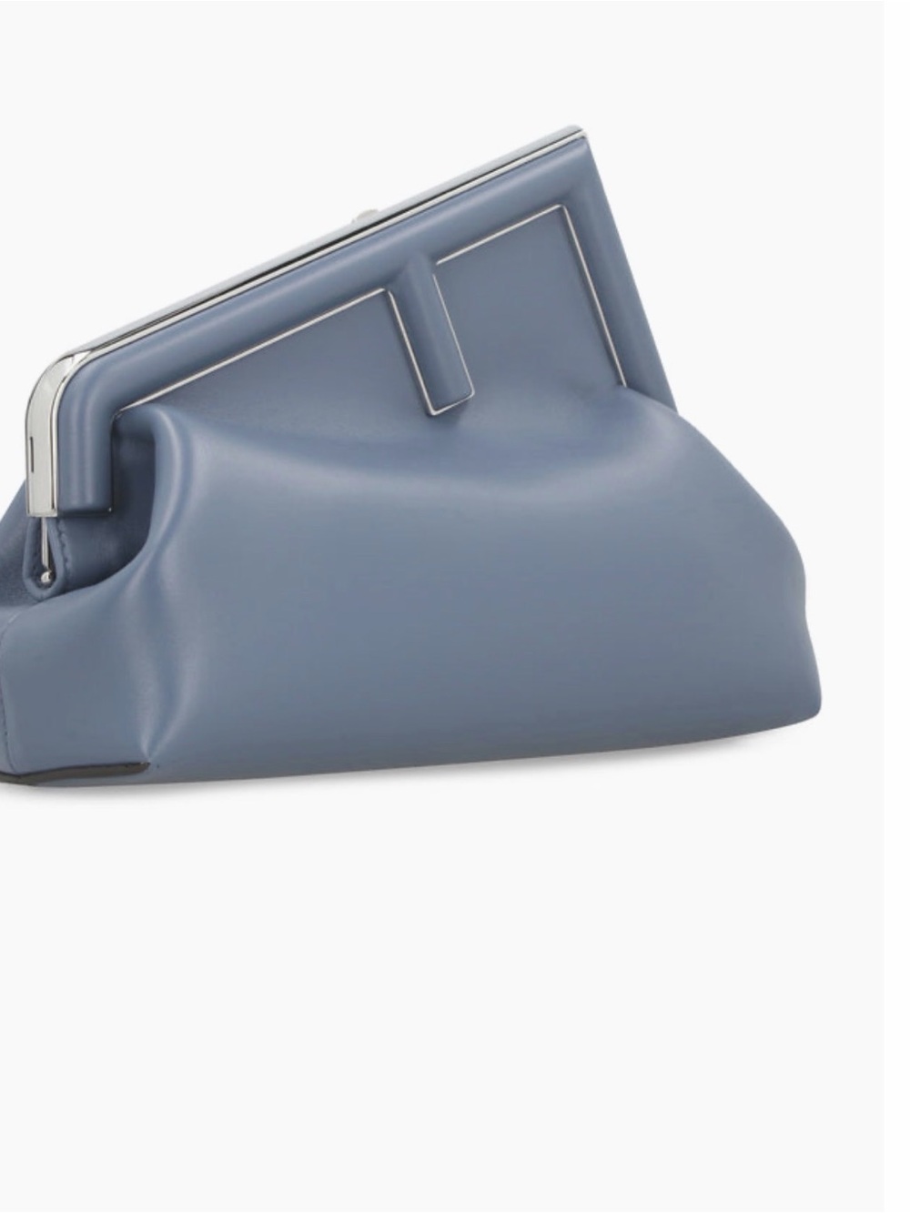 Blue Leather Fendi Clutch Bag
